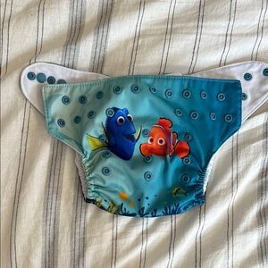 Nemo and Dory Pocket Cloth Diaper - Blue